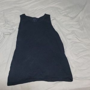 Plain black tank top